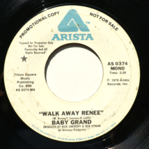 Baby Grand, Walk Away Renee, Promo 45 rpm Vinyl Record 7&quot; Single - AS 0374 Mono - £3.48 GBP