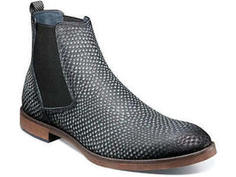 Men&#39;s Stacy Adams Kayden Plain Toe Chelsea Boot Dressy Navy 25546-410 - £90.48 GBP