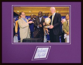 Mitch Kupchak Signed Framed 11x14 Photo Display Lakers w/ trophy - £51.31 GBP