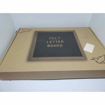 Oak frame Felt Letter Board 10x10 680 Letters + emojis new nice stand - £24.03 GBP