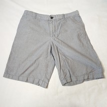 Men&#39;s Shorts Izod Casual Flat Front Shorts for Men Gray 34 - $11.40
