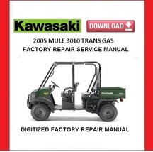 Kawasaki Mule 3010 Trans 2005 Gas Factory Service Repair Manual - £15.80 GBP