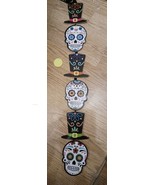 New ! Halloween Decoration Sign Day Of The Dead Sugar Skulls - $184.17 MXN