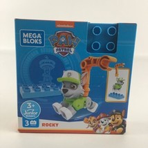 Mega Bloks Nickelodeon Paw Patrol Rocky Figure Junior Builders Rescue Pu... - £23.75 GBP