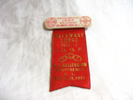Vintage 1934 Independent Order of Odd Fellows Masonic Style Pin Ribbon 15-e - $459.27 MXN