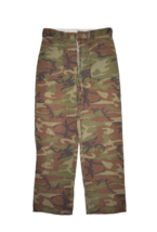 Vintage 80s Camo Pants Mens 32x28 Lightweight Fatigue Camouflage Hunting - £22.65 GBP