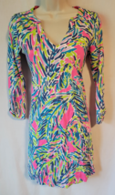 Lilly Pulitzer XXS dress green pink blue pima cotton - $39.99