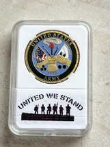 United States Army Since 1775 Challenge Coin With Beautiful Case United We Stand - £11.65 GBP