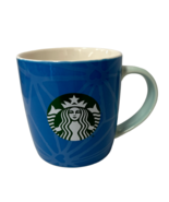 Starbucks 2022 Blue Web Hearts Siren Logo 11 oz Coffee Mug Cup Teal Hand... - $279.78 MXN