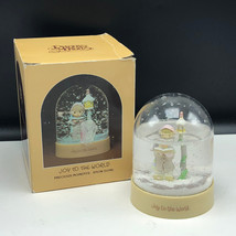 1983 Precious Moment Snowglobe Snow Dome Waterball Joy To World Enesco Christmas - £15.60 GBP