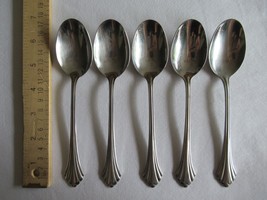 5x Soup Table Dinner Spoon BANCROFT 18/8 Stainless Flatware Oneida USA 6... - £19.61 GBP