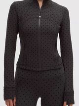 LULULEMON Define Cropped Jacket Nulu Flocked~Polka Flock Black0 2 4 6 8 ... - $276.80 CAD