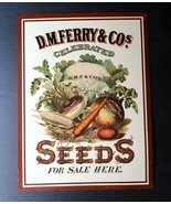 Vintage Repro Tin Sign D.M.F. Ferry Co. Premium Cabbage Turnips Vegetabl... - €25,83 EUR