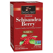 Bravo Herbal Tea Absolute Schisandra Berry 20 Bags Liver &amp;Kidney Function NO GMO - £5.20 GBP