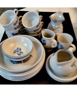 Pfaltzgraff Blue Yorktowne Plate Bowl Cup REPLACEMENT Pieces SOLD INDIVI... - £3.94 GBP+