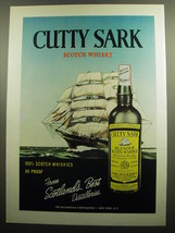 1958 Cutty Sark Scotch Ad - From Scotland's Best Distilleries - $18.49