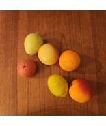SET 6 Vintage Antique Italian Alabaster Marble Stone Fruit PEACHS-LEMONS+ - $2,827.36 MXN