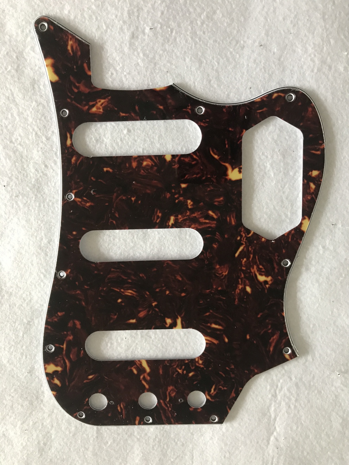 Fits Squier Vintage Modified Bass VI Guitar Pickguard Scratch Plate,Brown