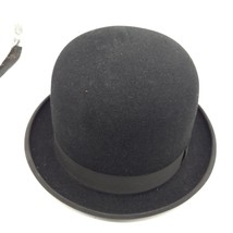 Vtg Bowler Derby Hat Made in England Tress &amp; Co. London 6 3/4 - £46.60 GBP
