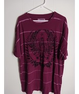 Levi&#39;s Tie Dye T Shirt Mens XXL Purple Eagle Graphic Bleach Dye Stripes - $513.43 MXN