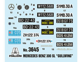 Skill 3 Model Kit Mercedes Benz 300 SL Gullwing 1/24 Scale Model Italeri - £58.36 GBP