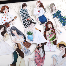 15 pcs Cute Girl Stickers Bookscraping DIY Journal Laptop Tumbler Decora... - £3.89 GBP