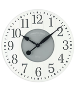  Large White, Rich Grey &amp; Silver 24&quot; Oversized Wall Clock , Quartz Movem... - $85.11 CAD