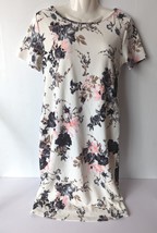 Pink Blush Maternity Dress Small Floral Ballet Core Slip Stretchy Party Cocktail - £39.85 GBP