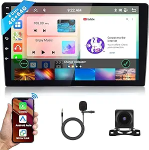 Car Stereo Android 13 4Gb+64Gb 8 Core 10.1 Inch Ips Touch Screen Stereo ... - £224.93 GBP