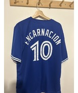 MENS XL Edwin Encarnación #10 Toronto Blue Jays MLB Baseball Jersey SGA? - $602.13 MXN