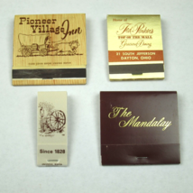 4 Matchbooks Dayton Ohio Mandalay Ted Parkers Peerless Mill Inn Pioneer Village - $29.99
