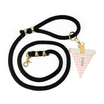 Gingham Pink Summer Plaid Premium Dog Leash - £26.36 GBP