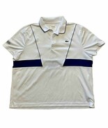 Men’s Lacoste Sport Novak Djokovic White Tennis Polo Shirt Size 3XL Perf... - $752.67 MXN