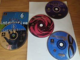 Lot of 4 PS1 interactive CD Sampler Discs Volume 3,4,6,8 + two sleeves - £22.41 GBP