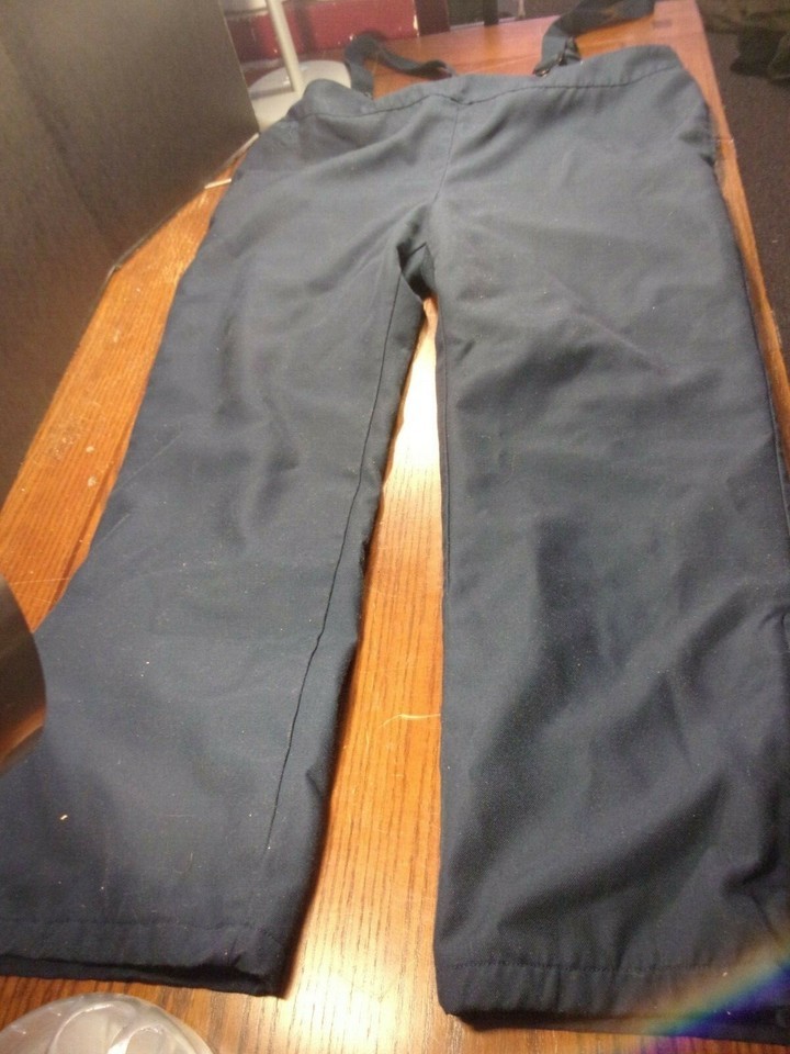Pre-owned Vintage USAF Air Force Blue Suspender Pants No Size Tag 42 x30... - $20.33