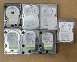 (Lot of 7) 3.5&quot; SATA Non-Working Hard Drive for Parts/Gold Scrap AS IS 9lb - £31.84 GBP