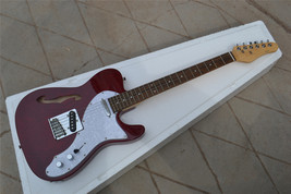 f hole tl body wine red color rosewood fingerboard electric guitar S440 - £210.00 GBP