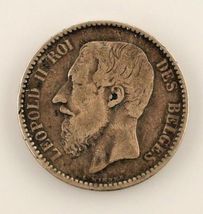 1886 Franco Belga (VF) Muy Buen Estado - $668.78 MXN