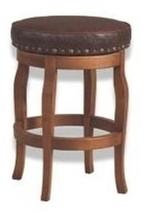 Bar Stool Traditional Traditional Wood Leather Wood Leather MK-9 - £1,589.62 GBP