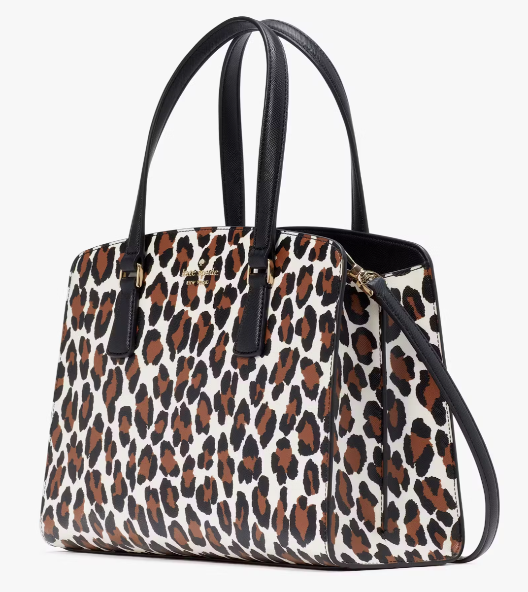 Kate Spade Perry Medium Satchel Bag Leopard KI380 Animal NWT $399 MSRP Leopardo