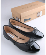 Steve Madden Glossie Schwarz Tweed Flach Damen Größe 9 Neu - $34.64 CAD