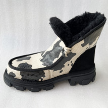 New Fashion Women Winter Ankle Boots Ladies Chunky Heels Snow Boots Casual Furry - £118.00 GBP