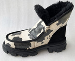 Winter ankle boots ladies chunky heels wool snow boots casual furry platform shoes thumb155 crop