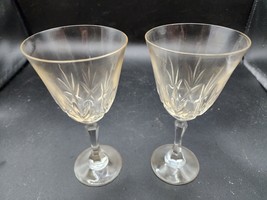 Vintage Rock Sharpe Crystal Stemware - Set Of 2 - Beautiful Ring! - $18.78