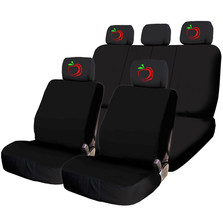 For MAZDA Car Truck SUV Seat Covers Set New Red Apple Design Front Rear - $32.71