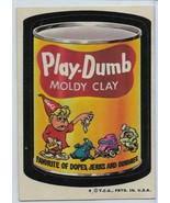 Play Dumb Moldy Clay 1974 Wacky Packages Orig. 6th series Spoof of Play ... - $9.99