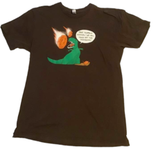 Dinosaur Save Yourself Mammal Fend Off Asteroids T-Shirt Mens Large Brown Weiner - £15.55 GBP