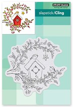 Penny Black 40-763 Birdhouse Blessings Cling Stamp Bird House Star Berry Leaves - $12.99