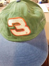 Dale Earnhardt #3 on a Cotton Lime Green/Blue bill ball cap  - $20.00