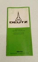 VINTAGE 1976 DEUTZ 06 SERIES TRACTOR BROCHURE MODEL D-30 to D-130 PRINTE... - $24.55